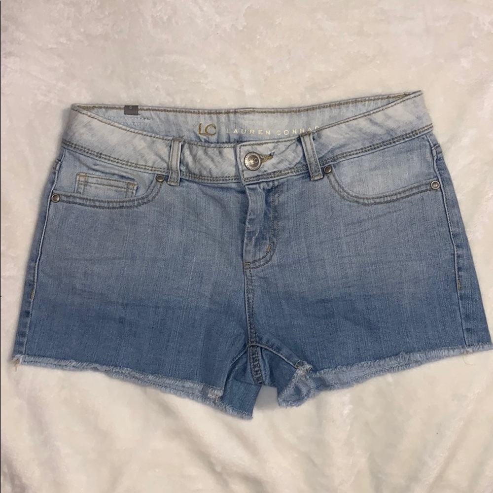 LC Lauren Conrad Light Blue Jean Shorts